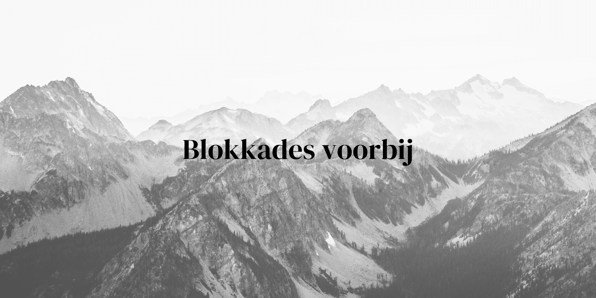 Blokkades voorbij - iammozi blog