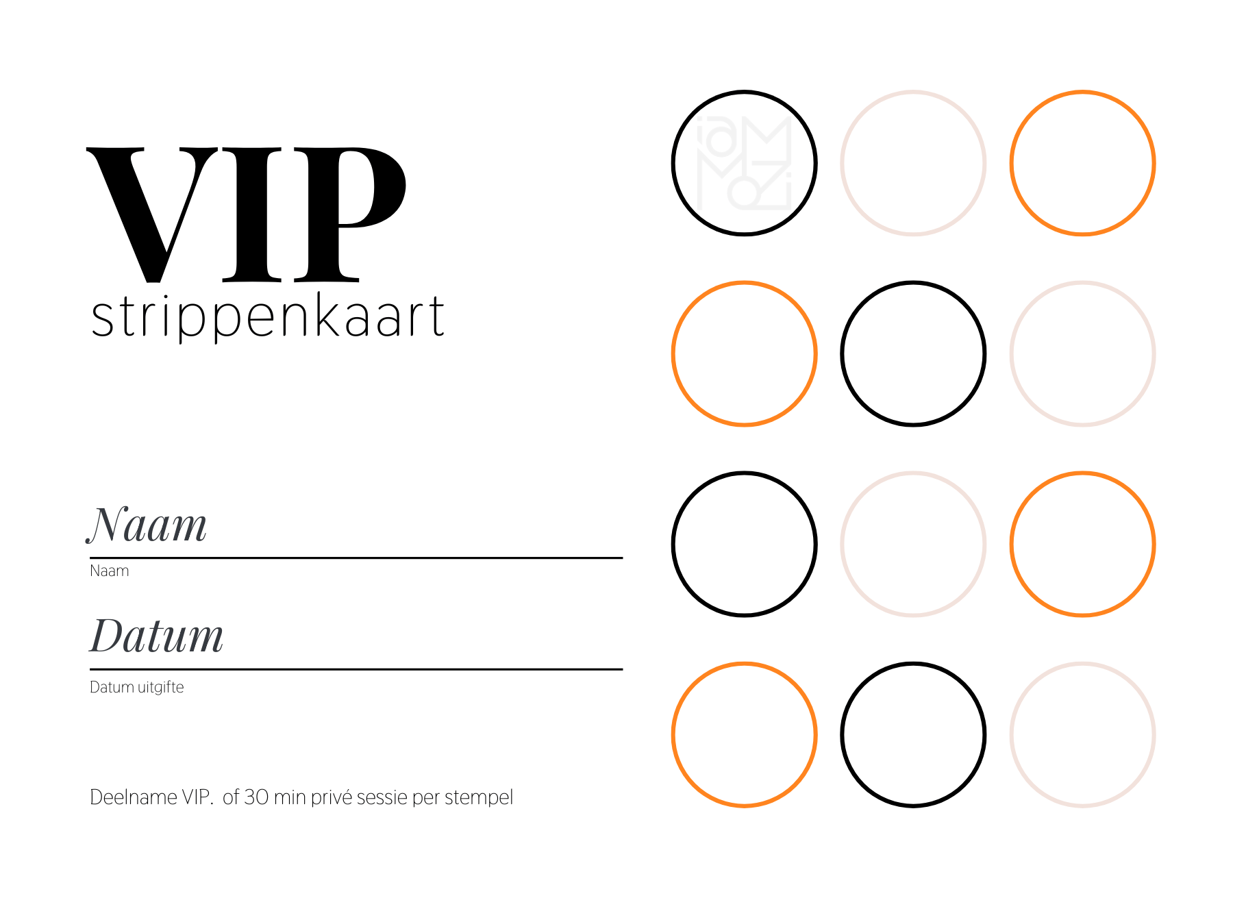 VIP strippenkaart - persoonlijke ontwikkeling met behulp van Human Design - iammozi