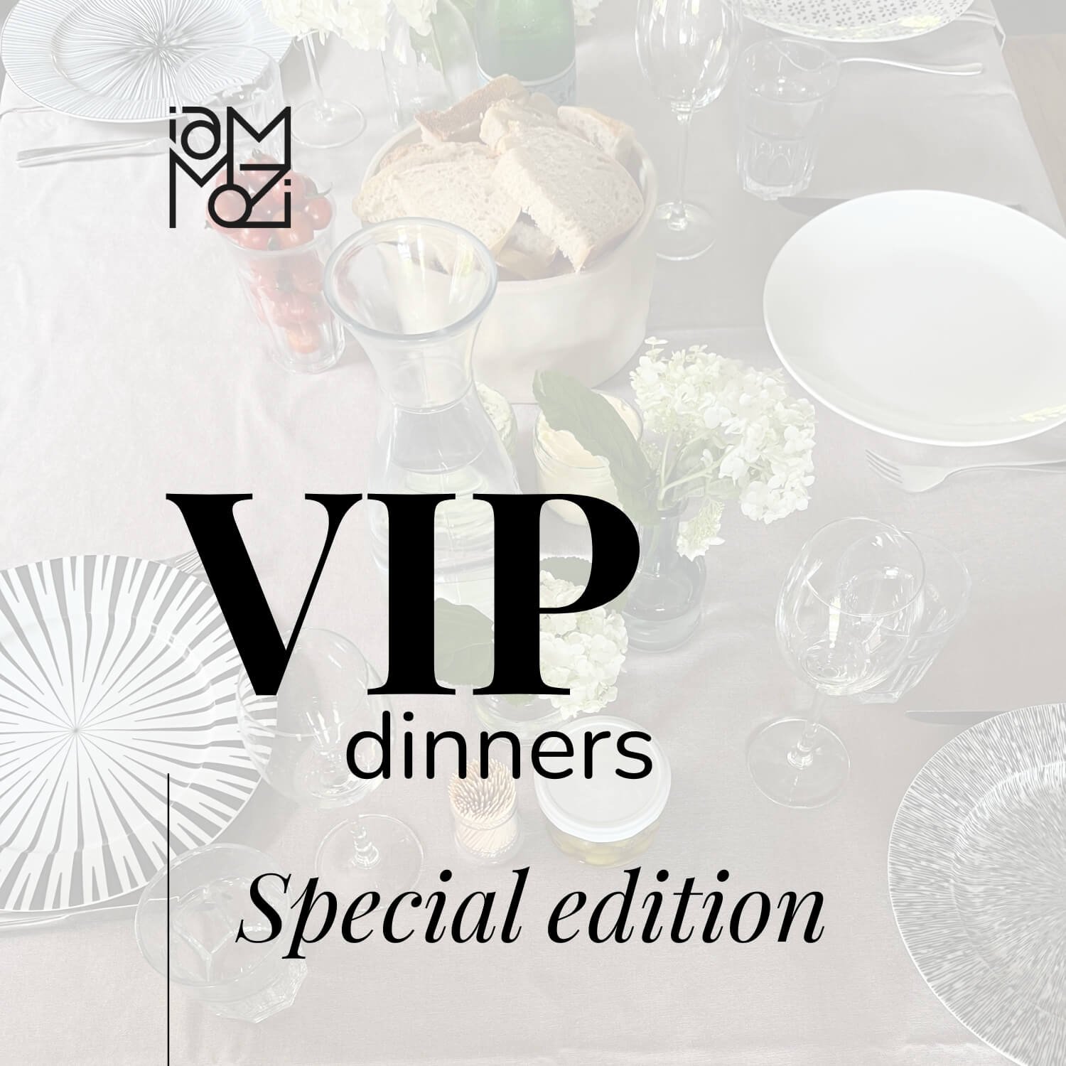 VIP dinners special edition van IAMMOZI met private chef Emma Molenaar